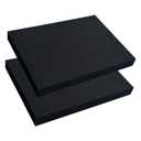 2 PCS Polyurethane Foam Sheets 16 x 12 x 1.5 Inch, Foam Inserts for Cases,Black Cuttable Polyurethane Foam Pad for Packing, Cushioning, Toolbox, Game Box, Storage, Crafts