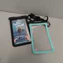 Hiearcool Waterproof Phone Pouch, IPX8 Waterproof Phone Case for iPhone 17/16/15/14 Pro Max, Cell Phone Dry Bag for Beach & Cruise Essentials, Touch Screen, Lanyard Included, 2 Pack (Fits Up to 8.9) (Black & Green)