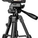 JOILCAN Mini Tripod for Camera, 25" Tabletop Camera Tripod, Portable Travel Tripod w/Phone & Tablet Holder, Lightweight Aluminum Tripods for DSLR Phone Spotting Scope (Black)