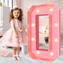 Ledido 3FT Marquee Light Up Numbers for 10th Birthday Decorations,Pink Light Up Numbers for Party Decorations, Large Marquee Number for Balloons, Number 0
