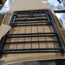 Amazon Basics Foldable Metal Platform Bed Frame, Noise-Free Mattress Foundation with Tool-Free Assembly, 18 Inches High, Sturdy Steel Frame, No Box Spring Needed, Twin Size, Black