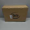 Serta Goose Feather Down Fiber Cotton Comforter Queen Size - 100% Cotton Duvet Insert - Hotel Luxury Hypoallergenic Bedding Comforter All Season Medium Warmth 90 x 90 Inch White