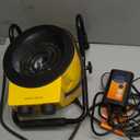 Greenhouse Heater with Digital Thermostat, 1500W Electric Outdoor Heaters for Patio, Fast Heating, Overheat Protection, Dustproof Design for Grow Tent, Green House, Flower Room, Black-Yellow