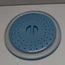 WENWELL Large Microwave Splatter Cover & Silicone Mat,12 Inchs Vented Collapsible Guard dish Plate lid & Round Kitchen mat for food