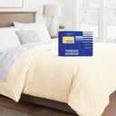 Oversized King Duvet Cover, 1000 Thread Count Sateen 1 Piece Egyptian Cotton Quality Duvet Cover, 100% Pure Cotton Comforter Cover, Zipper Closure, 7 Corner Ties - (Ivory)