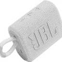 JBL Go 3 Portable Waterproof Wireless IP67 Dustproof Outdoor Bluetooth Speaker (White)