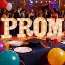 Graduation Decorations 2026 Prom Marquee Letters Lights, Lights Up Prom Letter Sign Class of 2026 Party Decor for Kindergarten High School Senior College-White