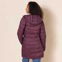 Amazon Essentials Women's Lightweight Water-Resistant Packable Hooded Puffer Coat, Burgundy, X-Large
