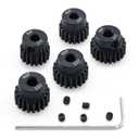 5pcs 48P Pinion Gear 17T 18T 19T 20T 21T 3.175mm Shaft Pinion Gears with Hex Key Parts Set for Traxxas Arrma HSP HPI AXIAL Tamiya Losi 1/10 RC Car Brushless Motor