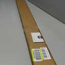 Aluminum Overhead Rain Drip Cap Guard for Exterior Door and Window Top,43.3 Drip Edge Flashing, Deflectord,Diverter, Anodized 1PCS Black