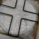 8 Inch Trivets for Hot Dishes, Pots and Pans, Marble Style Ceramic Trivet with Holder, Heat Resistant Hot Plate Mats for Countertops, Table, Home Essentials, Farmhouse Decor, Set of 3 (Blue)