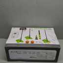 4 in 1 Kids Basketball Hoop and Tball Set for kids 3-5, Adjustable Height Toddler Basketball Hoop, Hanging Tee Baseball with Automatic Pitching Toddler Birthday Gift Outdoor Toys for 3-12 Years Old