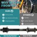 Bike Quick Releases Set, 1 Pair MTB Quick Release Bicycle Hub Road Mountain Bike Front & Rear Axle Hollow Shaft Set with 25mm Wheel Hub Steel Ball for Road Bike, Mountain Bike