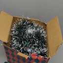 15FT Lighted Garland Plug in, Prelit Artificial Christmas Garland with Clear Incandescent Lights, Xmas Holiday Decor for Stairs Wall Door, Indoor Outdoor Garlands