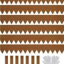 Worth Garden 6-Pack Pre-Rusted Cor-Ten Steel Landscape Edging - 40" L x 6" H Each (20ft Total) - No-Dig Hammer-in Heavy Duty 14-Gauge Metal Edging Border w/ 7 Clips & Gloves - Edge for Lawn Yard
