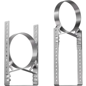 2-Pack Adjustable 6-Inch Stove Pipe Wall Support Bracket, Heavy-Duty 304 Stainless Steel Chimney Mount, Outdoor Fireplace Pipe Stabilizer