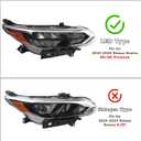 RH LED Headlight Fit for 2024 2025 Nissan Sentra SR/SR Premium Headlamp Assembly Right Passenger Side W/Bulbs But W/o Turn Signal Bulb NI2503303 26010-6LY5A 260106LY5A
