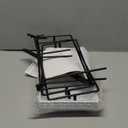 Mfacoy 3 Tier Serving Tray Set, 12" Tiered Serving Trays Platters, Reusable Serving Tray for Party, Collapsible Sturdier Stand with Stable Cross Bars, Serving Platters for Veggie, Fruit, Dessert