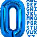 40 Inch Blue Letter O Balloons Alphabet O Letter Balloons Foil Mylar Big Letter Balloons for Birthday Party Anniversary New Year Graduation Wedding Decorations