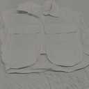 Tankaneo Womens Button Down Shirts Cute Summer Cap Sleeve Crop Tops Blouse S