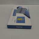 Wireless Keyboard and Mouse Combo, Retro Typewriter Keyboard with Round Keycaps, Full-Size Ergonomic, Blue, Ideal for Windows PC, Home, Office, and College, Wireless Keyboard Mouse Combo