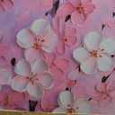 Tarfupth Pink Flower Wall Art for Living Room Large Tree White Botanical Canvas Prints for Bedroom Office Girls Room Office Home Decor 20x40 Inch, 20L" x 40W"