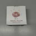 Car Pillow for Big Kids Travel Neck Pillows, Memory Foam Neck Support Travelling Pillow with Washable Cotton Pillowcases and Storage Bag, for Airplane, Train, Flight and Home Use Pink (6-12Y/O)