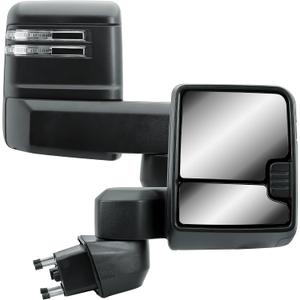 Passenger Right Side Door Towing Mirror Power and Heated with Signal Light No Spot Light with Back Cover For Chevrolet Silverado GMC Sierra 2500HD 3500HD from 2019 to 2024