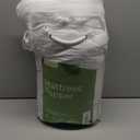 Ultra Soft Twin XL Size Mattress Topper - Viscose Made from Bamboo Pillow Top Mattress Pad for Back Pain Relief - Naturally Cooling for Hot Sleepers, Green