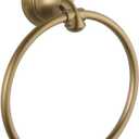 Delta Linden (1-Pack) Hand Towel Holder Champagne Bronze Towel Racks for Bathroom Wall Round Towel Ring Holder for Bath Towel Hanger for Kitchen, Bathroom Accessories 79446-CZ