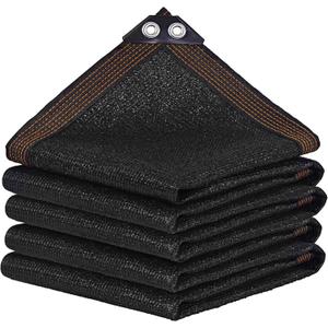 winemana Black Shade Cloth 50%, 8x10 FT Mesh Tarp - Garden Shade for Greenhouse, Patio, Vegetables, Plants Cover and Chicken Coops, Sun Shade Net for Outdoor Protection with Reinforced Grommets