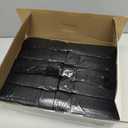 TYPLASTICS Trash Can Liner Wholesale 1000 Count Black Garbage bags on Perforated Roll 710 Gallon Multipurpose for Office Bathrooms Business Home Commercial and Industrial Needs 24" x 24"