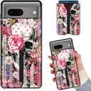 for Google Pixel 7 Wallet Case with Card Holder Skull Flag Design Phone Case for Pixel 7 Case Wallet Elastic Credit Cards Slot Durable Slim Shockproof Cover