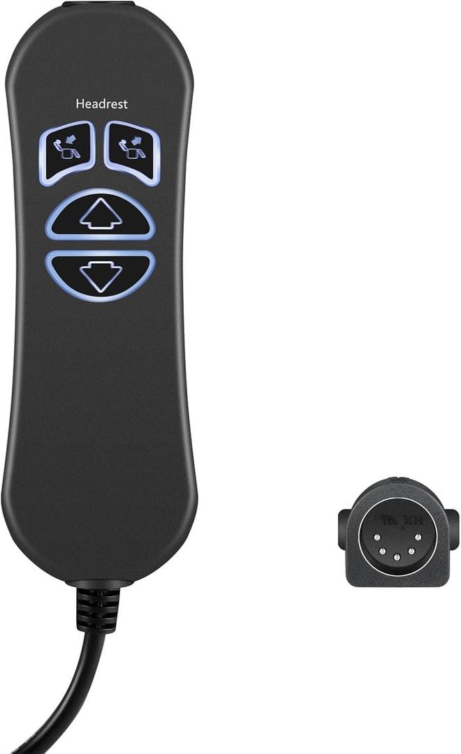 4 Button 5 Pin Prong Hand Control Handset Remote with USB and Backlight for Lift Chairs Power Recliners