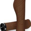 BUCKLOS Single Lock-on Bike Handlebar Grips - Mountain Bike MTB Ergonomic Anti-Slip Handle Grip - Bicycle Comfort Locking Handle Bar for BMX/Cruiser Bike/Scooter (7/8" Black)