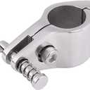 Aramox Boat Jaw Slide, 7/8" 316 Stainless Steel Marine Boat Jaw Slide Hinged Bimini Top Hardware Fitting