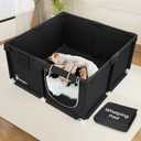 Whelping Box for Dogs - 50"L*50"W*25"H Dog Whelping Play Pen for Puppies,Pet Whelping Box Overall 600D Oxford Fabric with Absorbent Whelping Pad,Dog Birthing Box for Large Medium Small Dogs