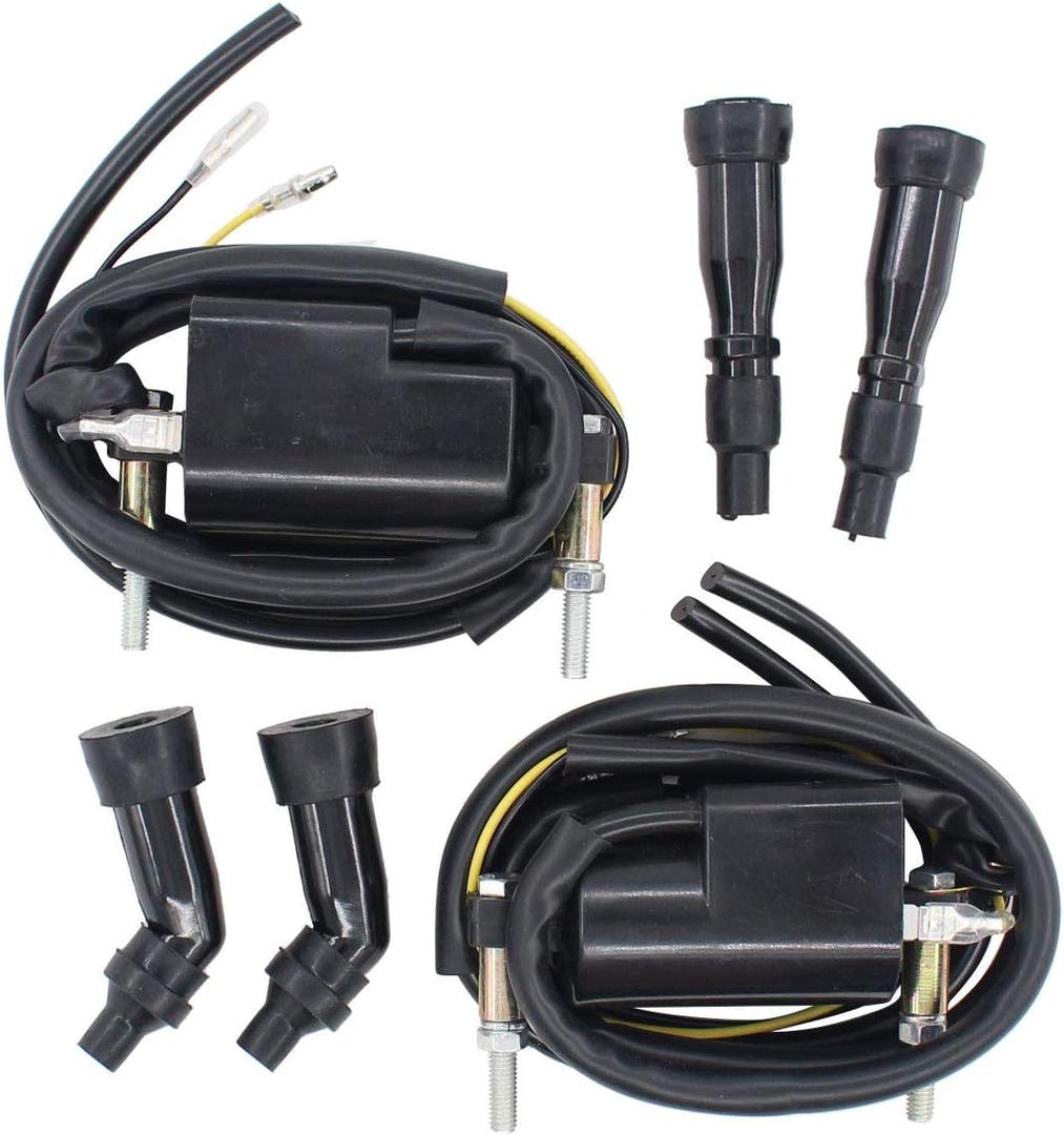 MOTOKU Pack of 2 12V Ignition Coil for Suzuki GSXR 750 GSXR 600 GS1100 GS750 Bandit 1200 for Kawasaki Zephyr ZR550B ZZR1200 ZZR600 ZRX1100 Z1000