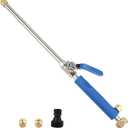 Jet Nozzle Pressure Washer Hose Attachment - Power Washer Wand for Garden, Gutter, Window, and Car Cleaning (Blue)