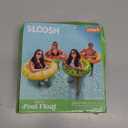 Sloosh 4 Pack Inflatable Pool Floats, Pool Tube Rings, Swim Tubes, Floaties Toys, Beach Swimming Party Toys for Kids and Adults