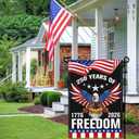 4 x NASIAN 250 Year American Anniversary Flag 250th Anniversary USA Merchandise Garden Flag Patriotic 4th of July Eagle Yard Garden Flags For Outside 12x18 Inch Double Sided Outdoor Banner Decorations
