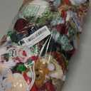 Suzile 50 Pcs Christmas Tree Plush Ornaments, Santa Bear Snowman Xmas Decorations Traditional Christmas Hanging Tree Pendant Rustic Doll Ornaments for Holiday Party Supplies