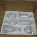 UPBUD Clear Glass Bud Vases Set of 12, Mini Flower Vase for Centerpieces, Small Vases in Bulk for Wedding Decorations, Vintage Vase for Baby Shower, Party, Recepetion, Home Table Dcor