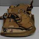 WINSEE Service Dog Vest Harness for Large Dog, Tactical Working MOLLE Vest with 10 Pet Patches, No Pull Heavy Duty Harness for Training Walking (Camo Desert) L