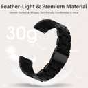 Lerobo Lightweight Resin Band Compatible with Samsung Watch 7 6 5 4 40mm 44mm Galaxy Watch 4 6 Classic 42mm 46mm 43mm 47mm Galaxy 5 Pro 45mm Active 2 40mm 42mm, 20mm Smartwatch Band for Women Men