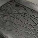 Superio Rubber Boot & Shoe Tray, 34 x 14 x 2 Rectangle, Heavy Duty, Protects Floors from Water and Dirt, Waterproof for All Weather Indoor Outdoor Use, Black