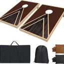 Cornhole Boards Set - Regulation Size 4x2/3x2ft Solid Wood Corn Hole Game Set with 8 Bean Bags and 2 Cornhole Boards - Perfect for Outdoor Game