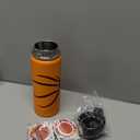 RhythmFit Baseball Gifts for Boys  18 oz Baseball Water Bottle with 100 PCS Stickers, Stainless Steel Insulated Bottle, Sports Gear & Stuff for Boys