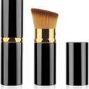 Retractable Kabuki Brush, Flawless Portable Makeup Brush for Foundation Liquid Powder Blush Bronzer Polishing Cream