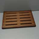 Bath Mat for Shower, Wooden Floor Mat for Bathroom,Non-Slip | Heavy Duty, Shower Mat for Indoor Outdoor (20  13  1.5 inches, Coffee)